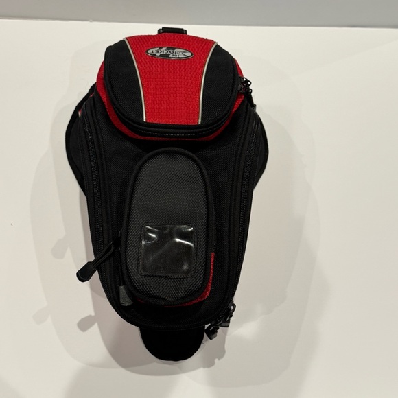 Joe Rocket Manta Magnetic Tank Bag Red Black Motorcycle Biker Travel - Picture 7 of 13